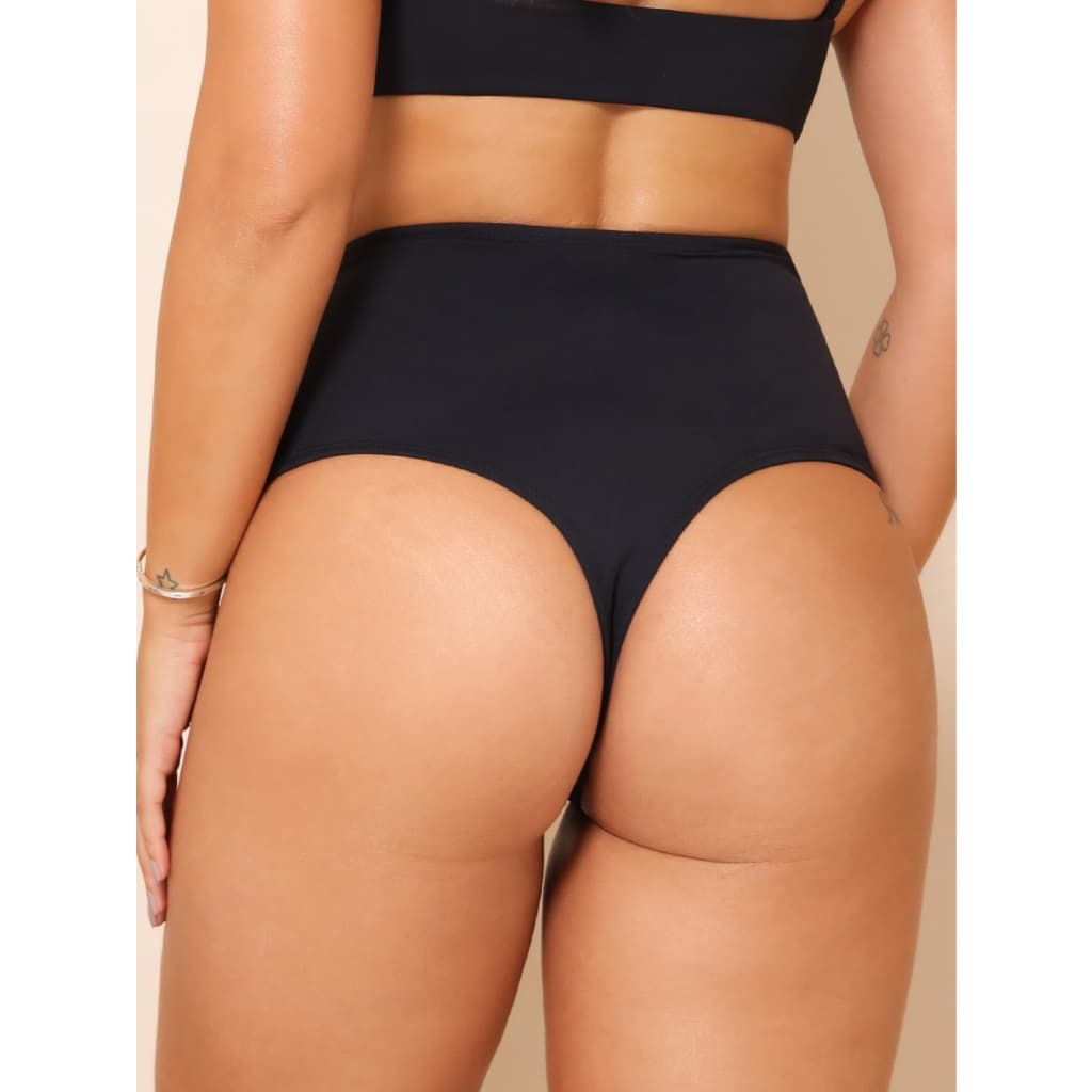Calcinha biquíni avulsa hot pants sunkini fio dental lateral larga cintura alta moda praia feminina