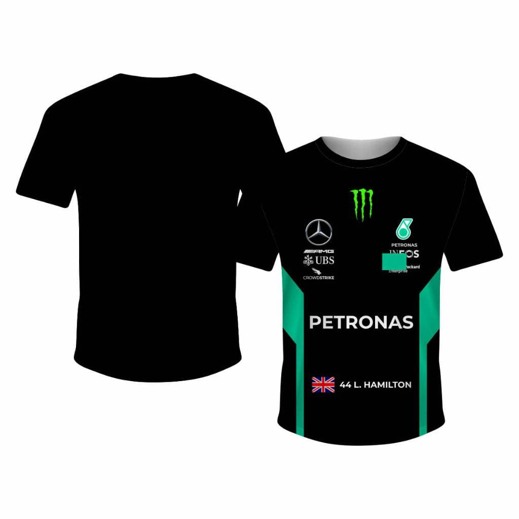 Camiseta Masculina Adulto Mercedes Fórmula 1 Motorsport Dry Racing