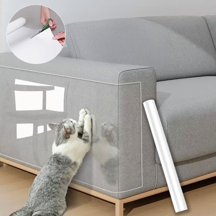 Rolo Adesivo firme anti-arranhão para Móveis de Gato Transparente Pelicula Protetor De Moveis