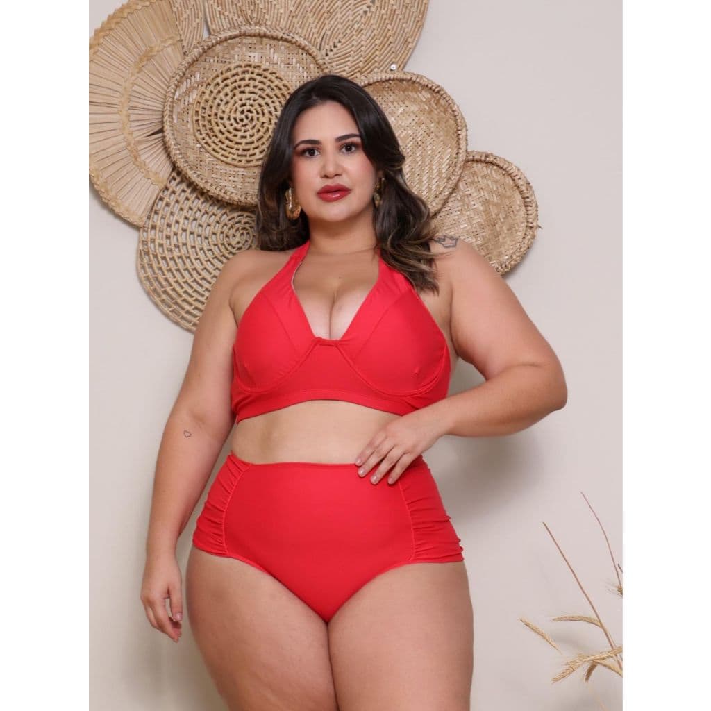 Conjunto de Biquini Sustentação sem Bojo com Aro Alça Funcional do 46 ao 54