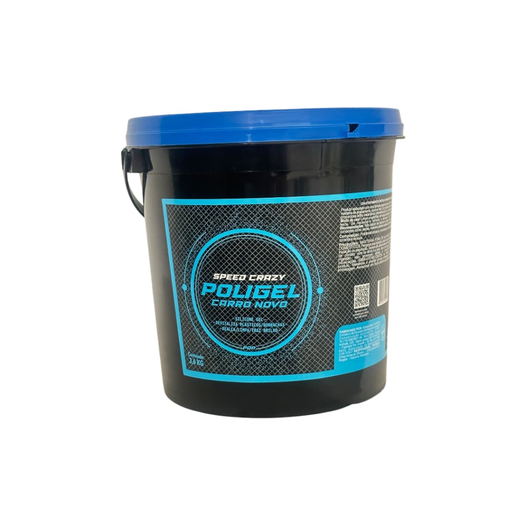 Silicone Gel Poligel Revitalizador Plásticos, Borrachas e Couro Brilho e Proteção 3,6kg Speed Crazy