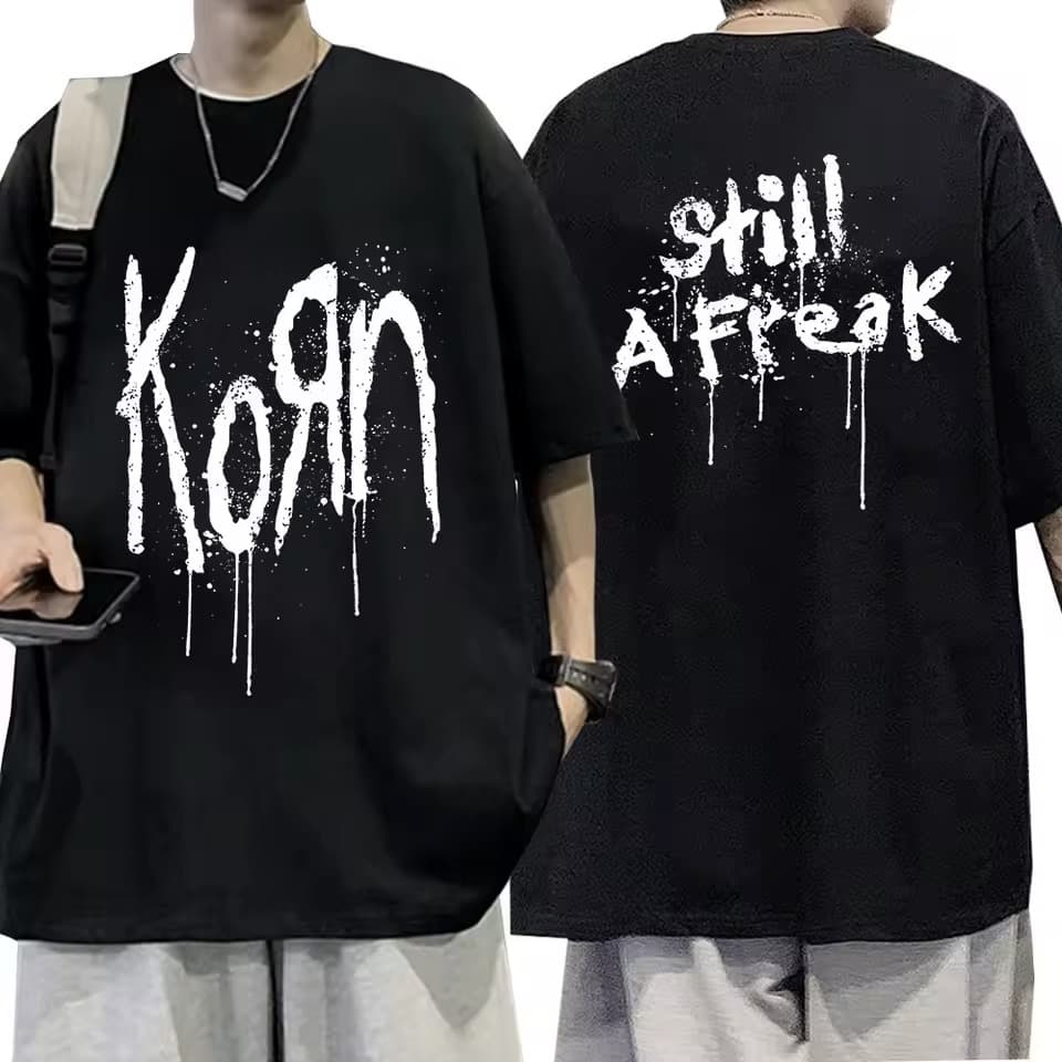 Camiseta Unissex Korn 100% algodão fio 30.01 camisa blusa Promoção