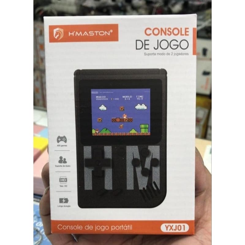 Mini Game Player Portátil Com Controle 400 Jogos H'Maston Gameboy