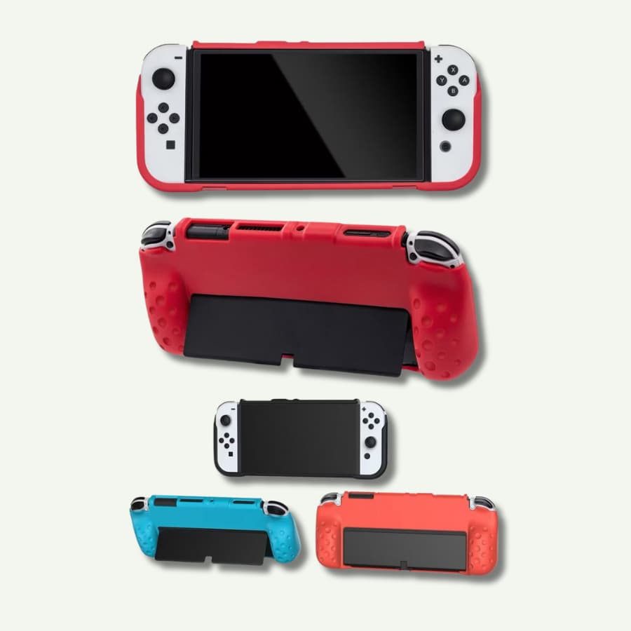 Capa Protetora Antiqueda para Nintendo Oled TPU Transparente e Colorida