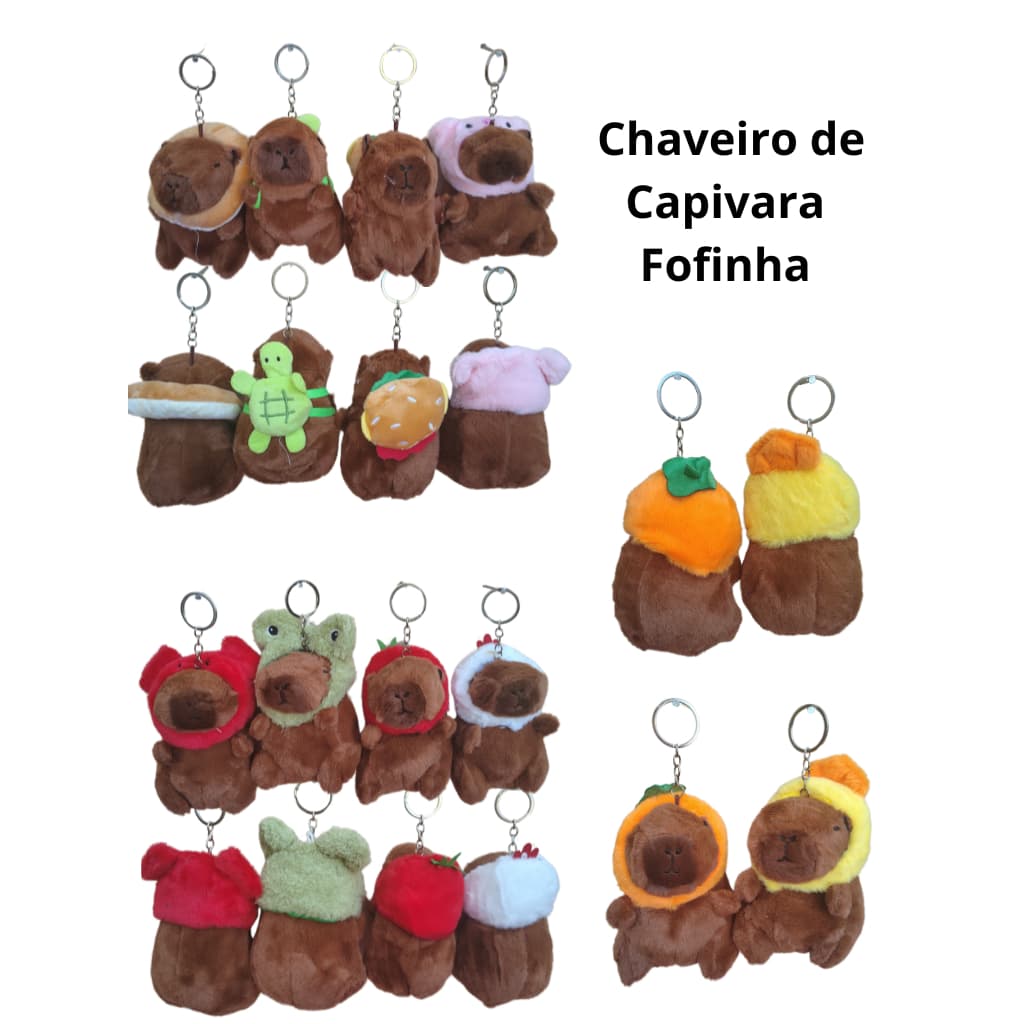 Chaveiro de Capivara Fofinha