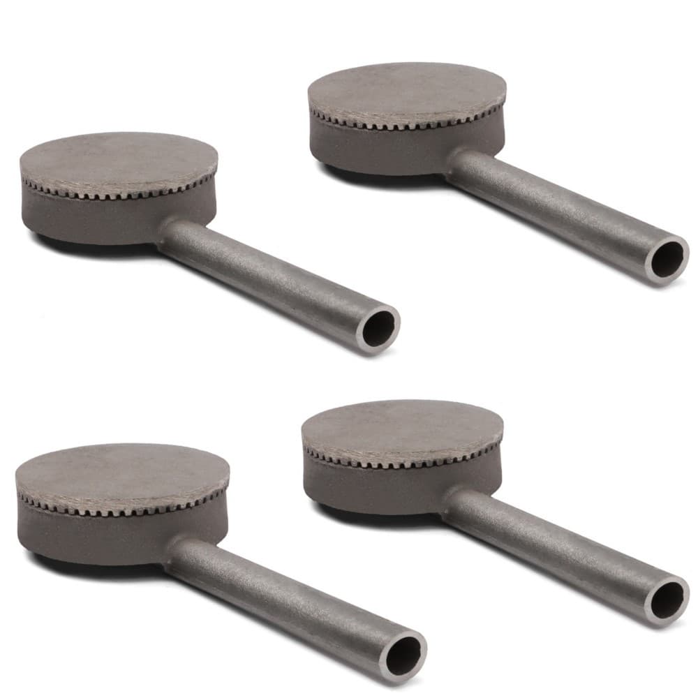 KIT 4 QUEIMADOR PALMATORIA LONGO PARA FOGÃO INDUSTRIAL 130mm