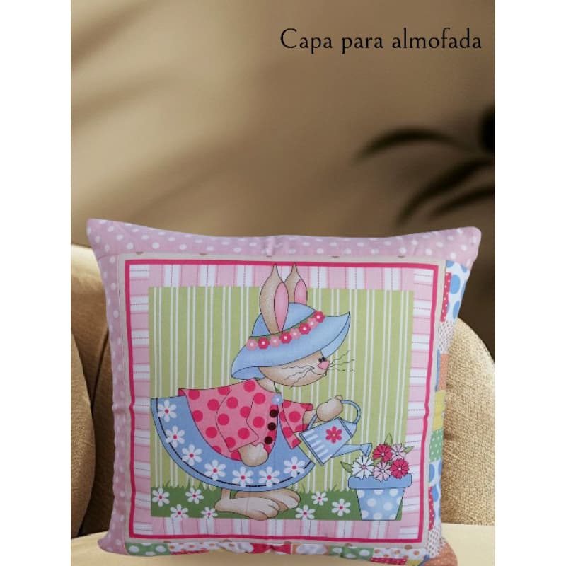 Capa para almofada temática Páscoa, decoração de casa sala sofá