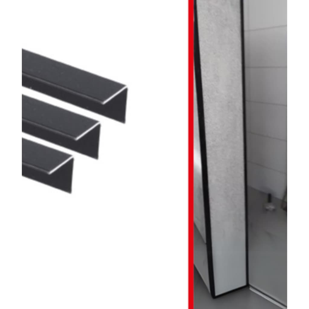 Perfil de Cantoneira Canto L Aluminio Barras de 1 Metro Para Reformar Parede Escada Móveis