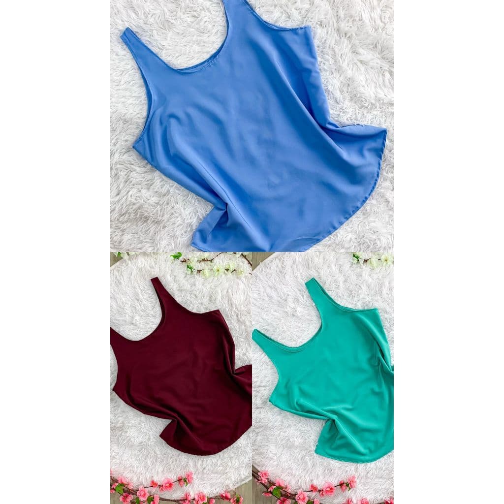 Blusa Alça Larga Crepe Seda Moda Feminina 321