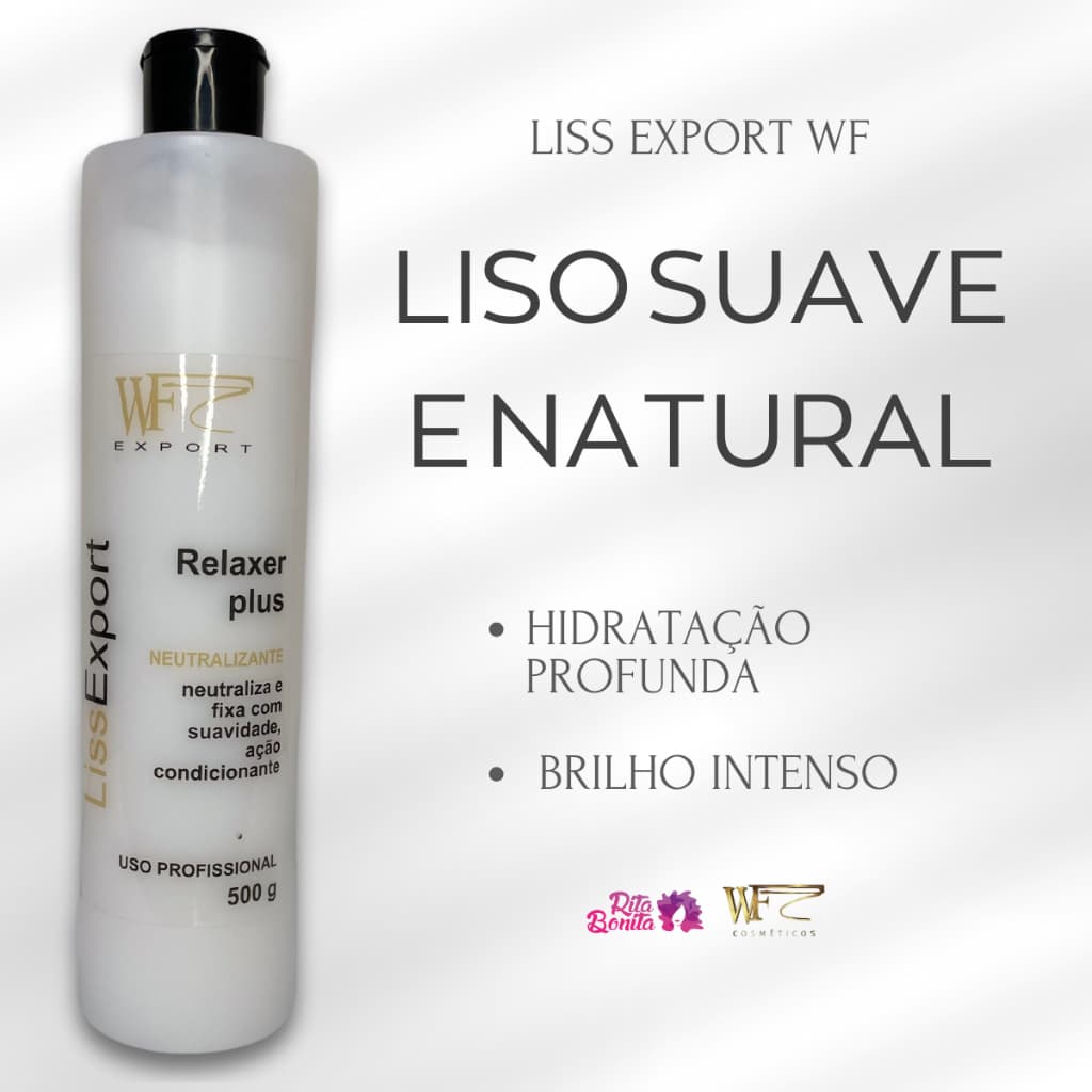 Neutralizante uso para Escova Japonesa Alisamento Progressiva Relaxamento WF Liss Export 500g
