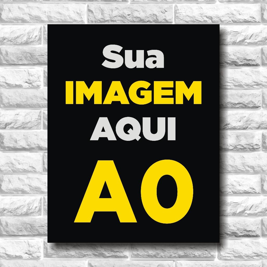 Impressão Pôster Cartaz A0 - 120x84cm - Suas Artes Papel Fotográfico