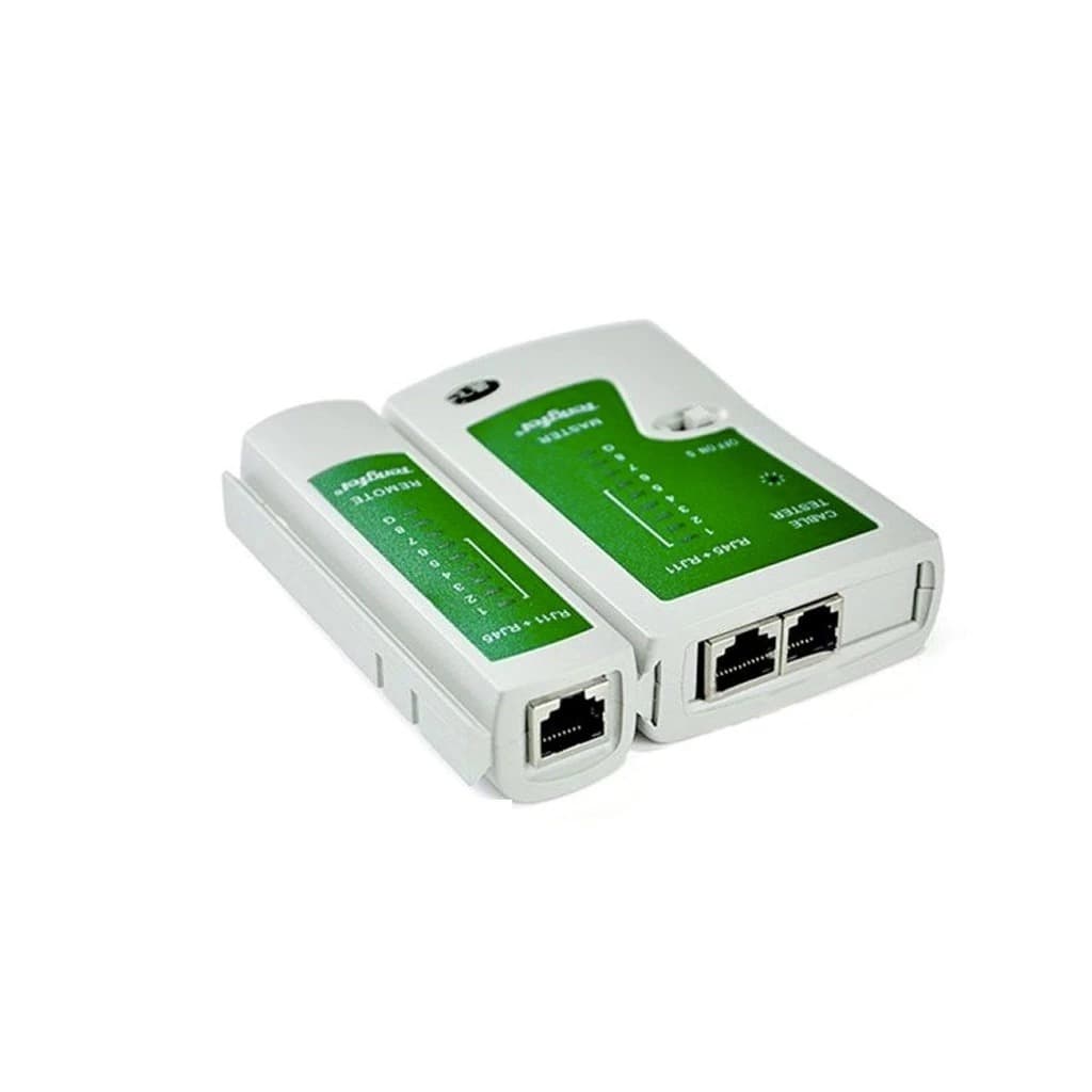 Testador de cabo de rede RJ45 e RJ11 com bateria 9V