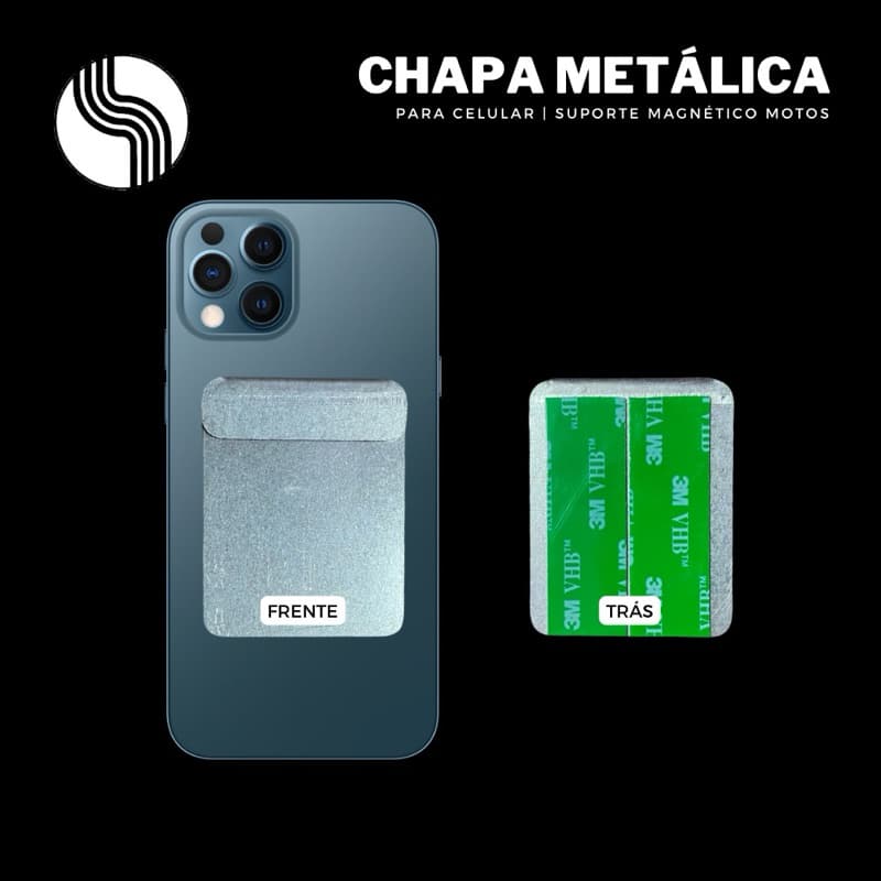 Chapa De Celular Suporte Magnético Para Moto