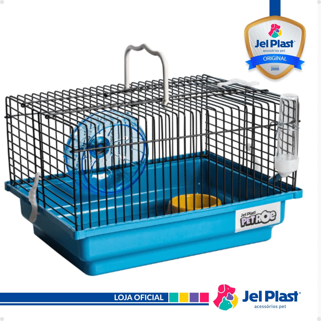 Gaiola Hamster Brasileirinha Black Jel Plast