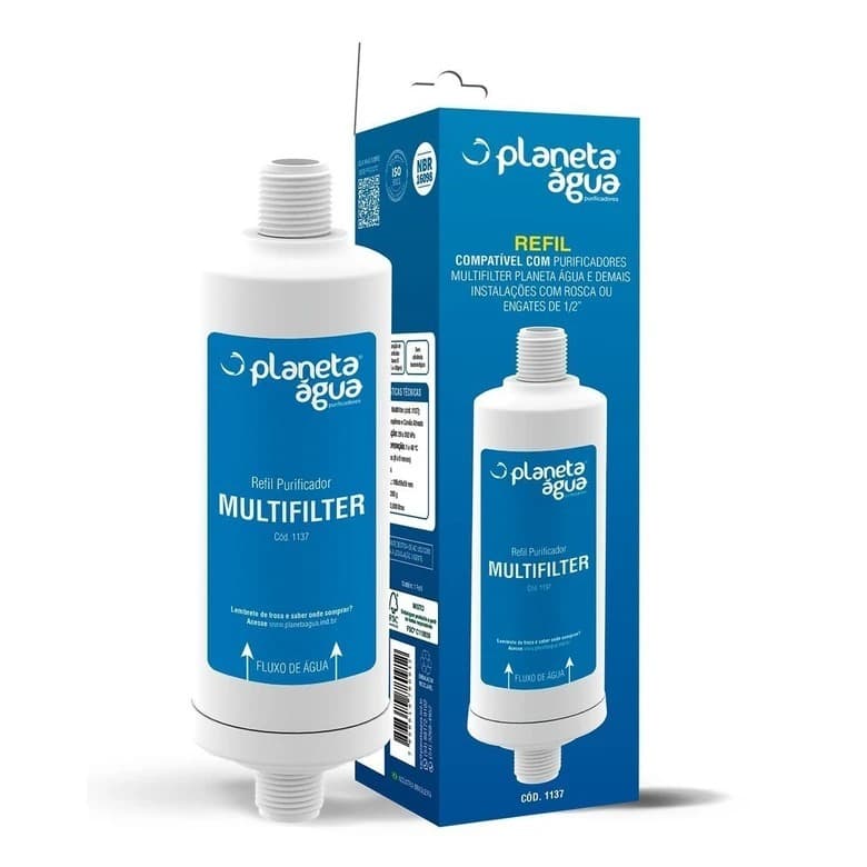 Vela Filtro Refil Agua Purificador Multifilter Planeta Agua COD 1137