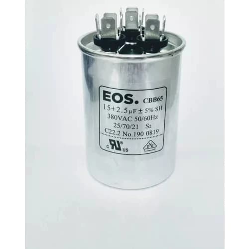 Capacitor Duplo Ar Condicionado Split / JANELA 15+2uf 380v
