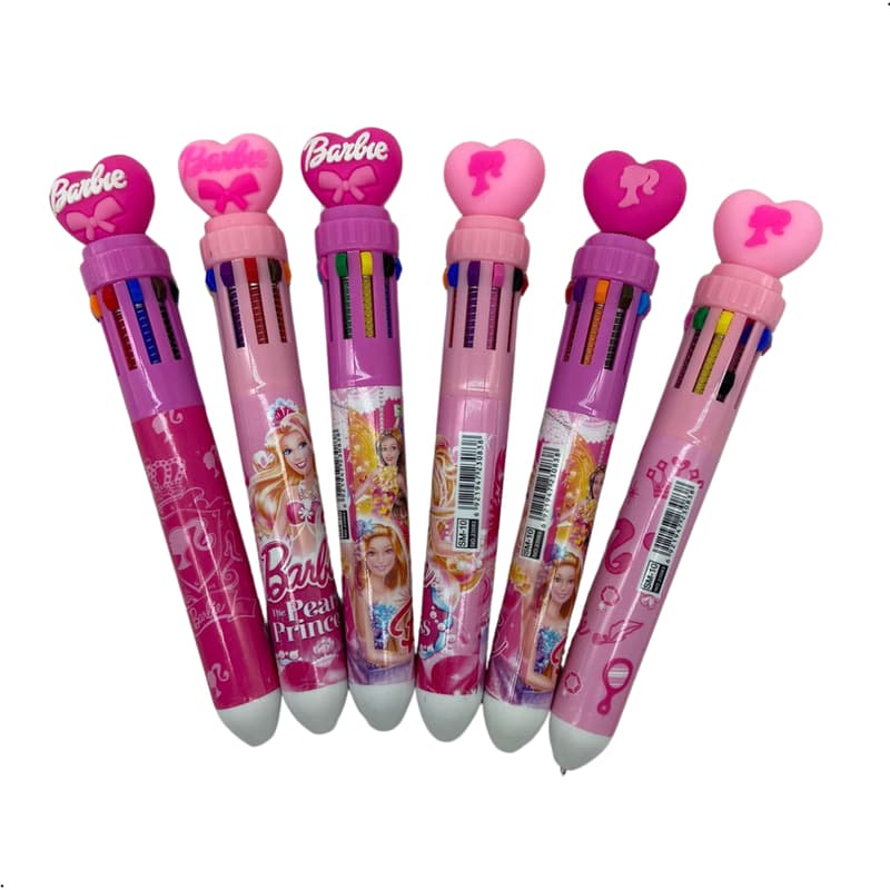 Caneta Barbie 10 Cores 1 UNIDADE