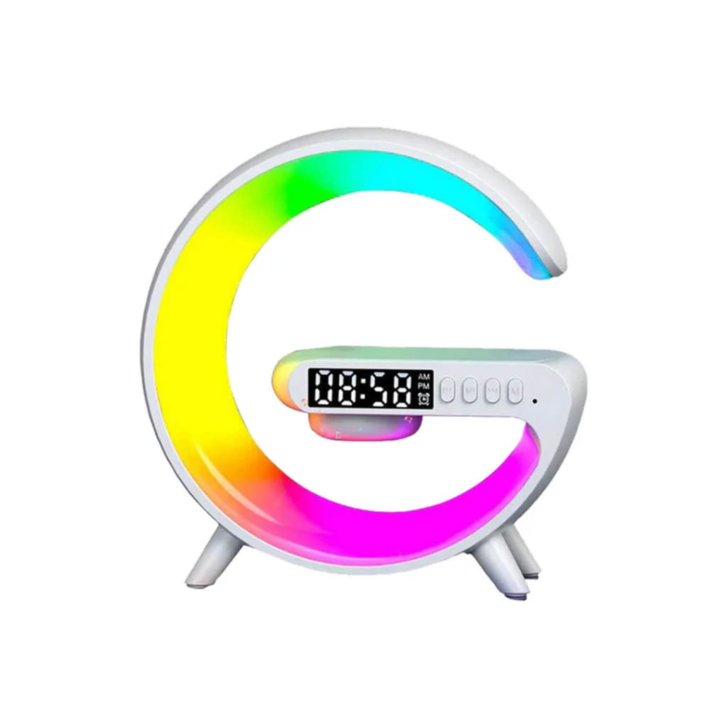 G Speaker Luminária de Mesa Rgb, Caixa de Som com Carregador Por Indução, G63