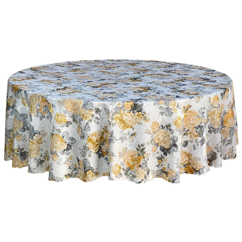 Toalha de Mesa Redonda Buffet Floral Florida 2,80 de Diâmetro