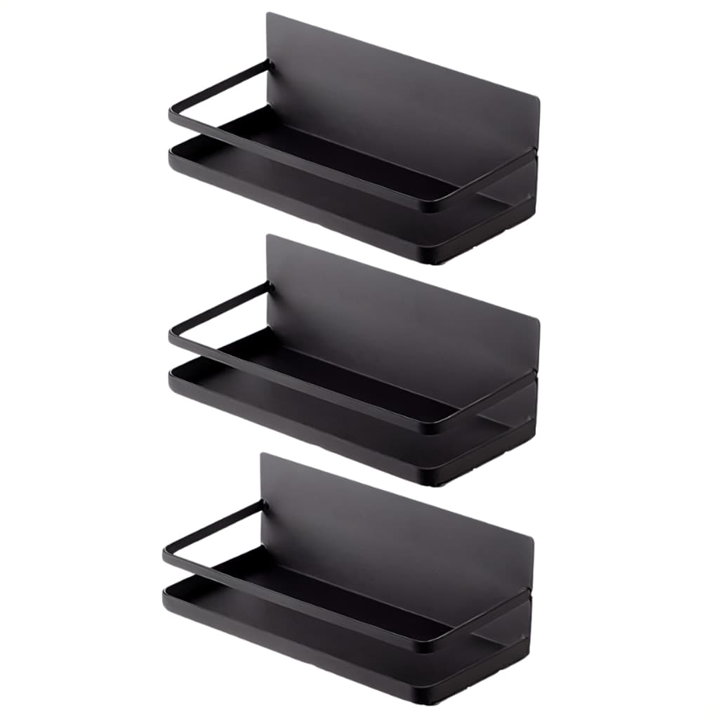 Kit 3 Suporte Porta Temperos e Potes Organizador Magnético Para Geladeira e Máquina de Lavar com imã