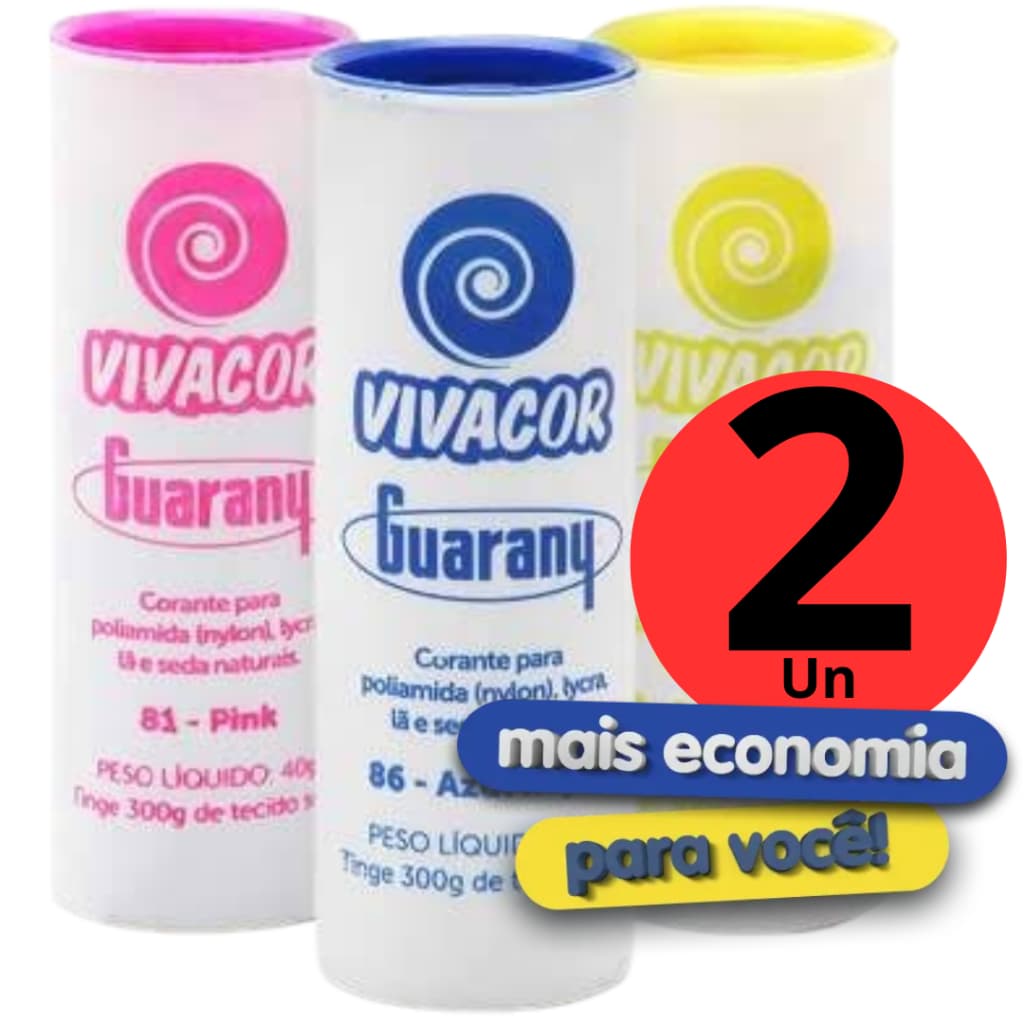 Kit 2 unidades Corante Vivacor Guarany