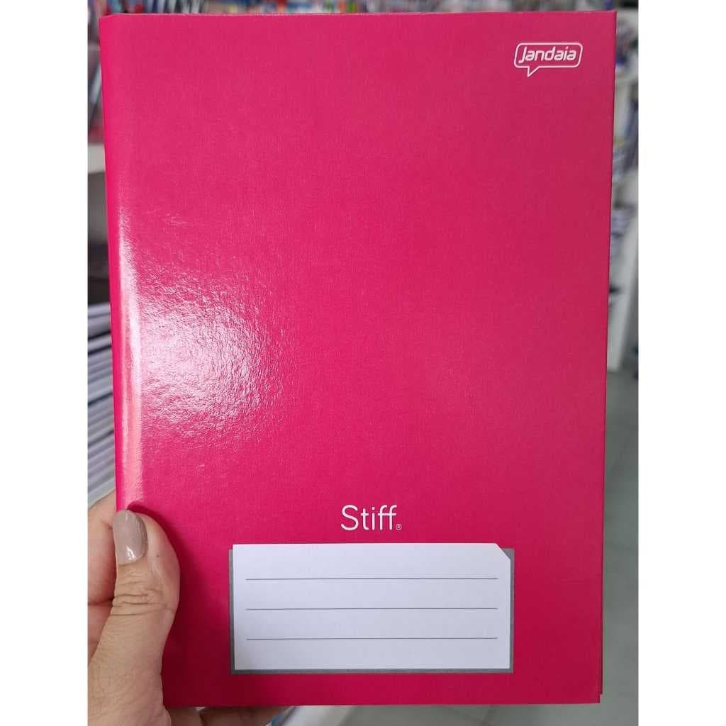 CADERNO BROCHURA PEQUENO CAPA DURA 96F ROSA STIFF JANDAIA