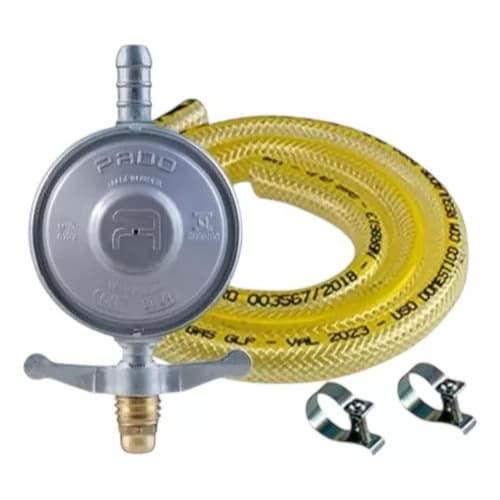 Kit Regulador Gas Pado Zm Fp 0111-5 1kg/h Mangueira 1,25 M