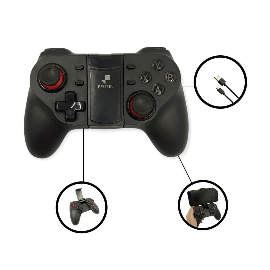 Controle Gamepad Sem fio Joystick Wireless Android Ios Celular PS3/ PC