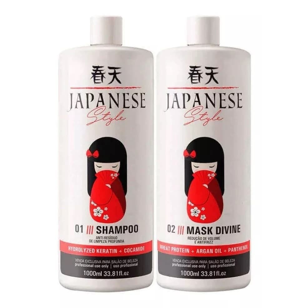 MELHOR PROGRESSIVA JAPONESA COMPATIVEL TODOS CABELOS E QUIMICAS 2X1 LITRO JAPANESE LISO PERFEITO TOP
