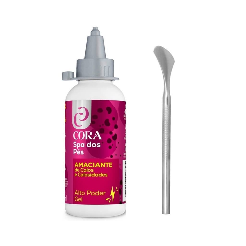 Amaciante Removedor Calos Calosidade Calox Gel + Espátula 222