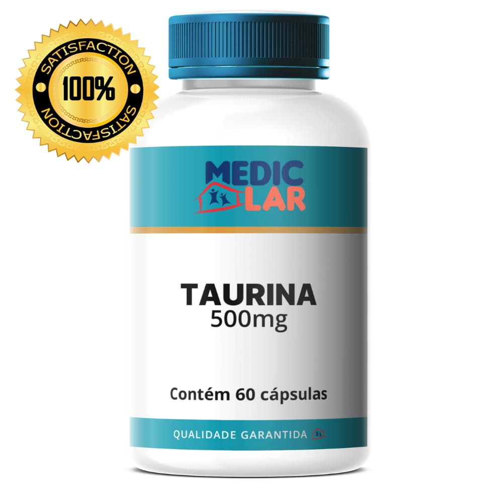 Taurina 500mg - 60 ou 120 cápsulas