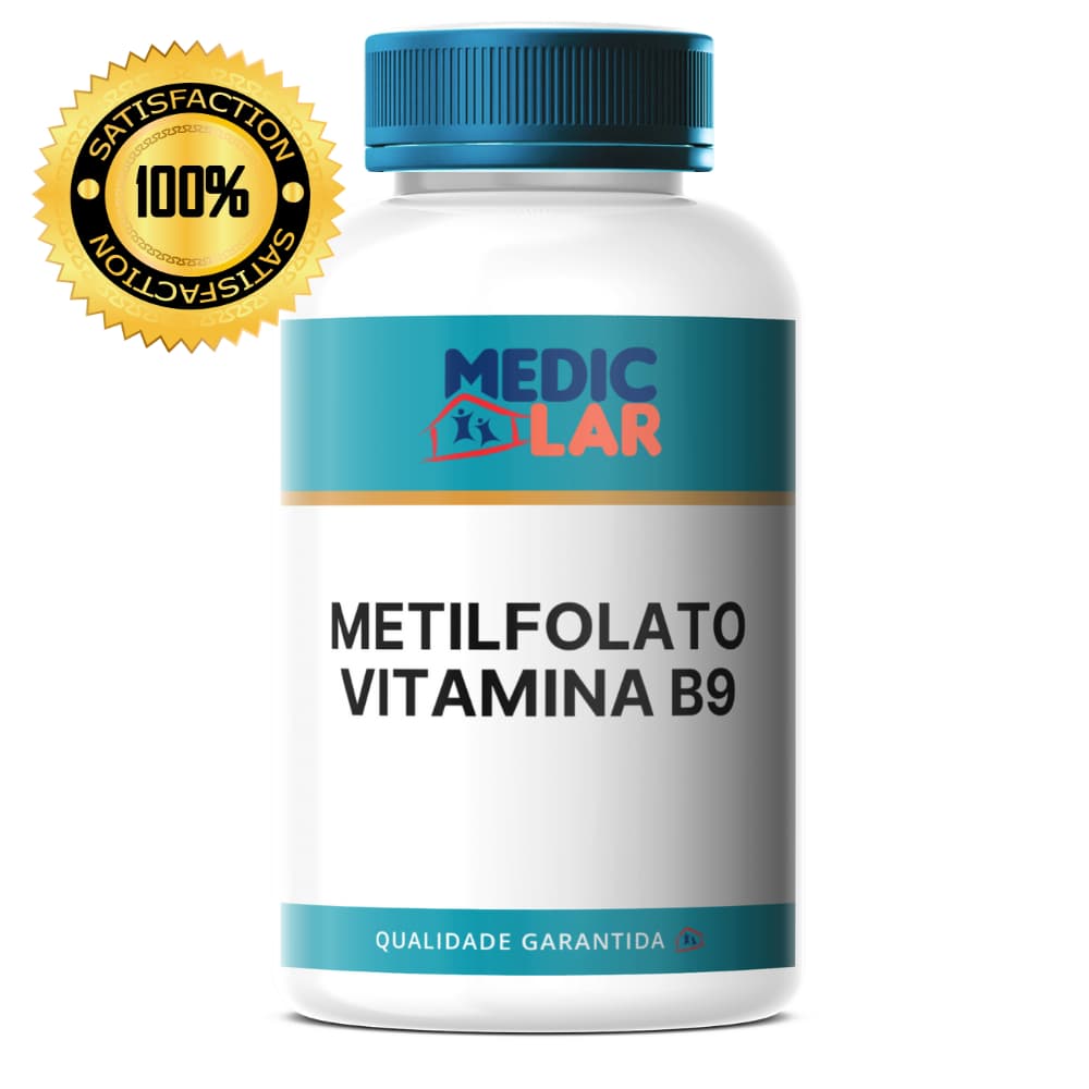 Metilfolato Vitamina B9 Fórmula Ativa 60 ou 120 cápsulas