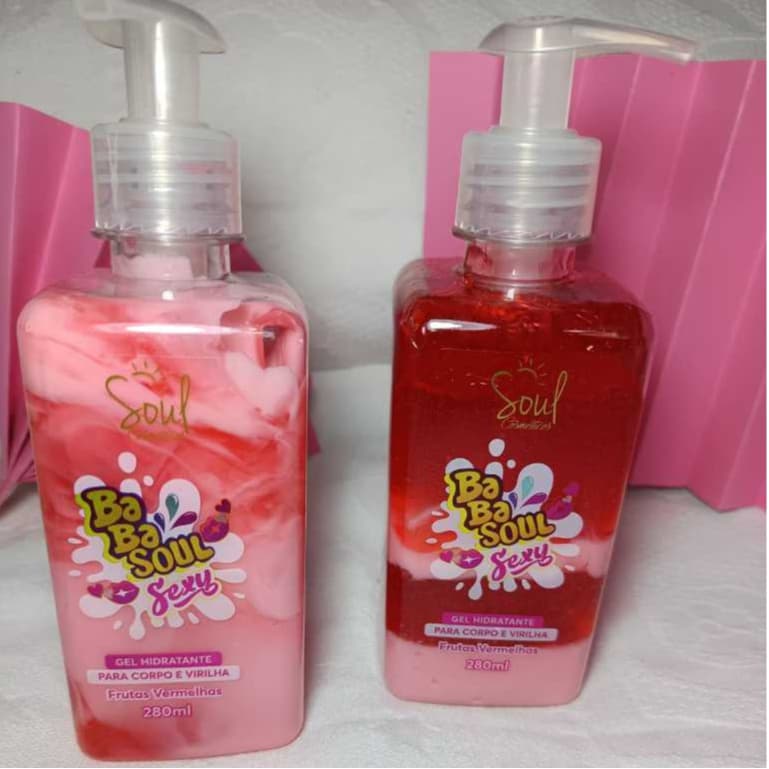 GEL HIDRATANTE CORPORAL VIRILHA BABASOUL FRUTAS VERMELHAS SOUL