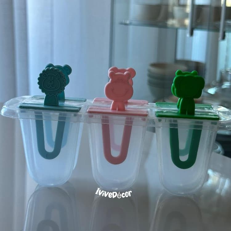 Forma De Picolé Para Picolé Moldar Sorvete Bichinho Com 6 Cavidades