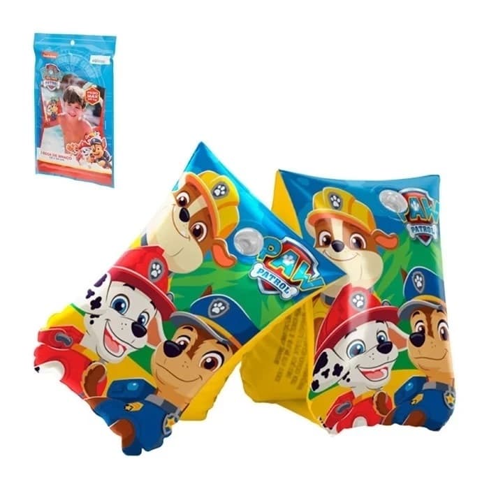 BOIA DE BRAÇO INFANTIL PATRULHA CANINA ATE 20kg BOIA PISCINA