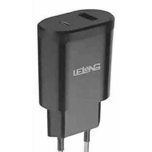 Fonte Carregador Turbo 5.1A Com 2 Entradas  USB e TIPO-C Charger Bivolt
