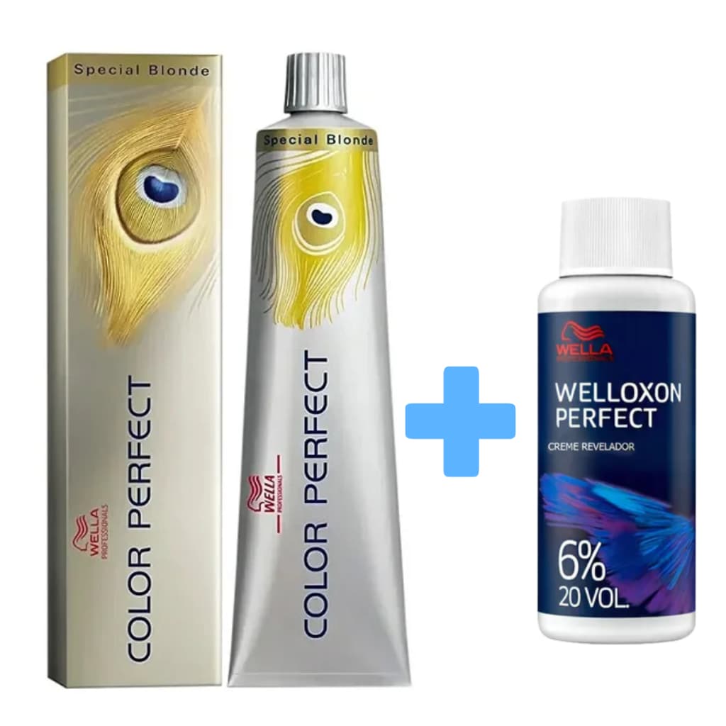 Kit Color Perfect +Welloxon Perfect 60ml 6% 20 Vol. Wella Professionals