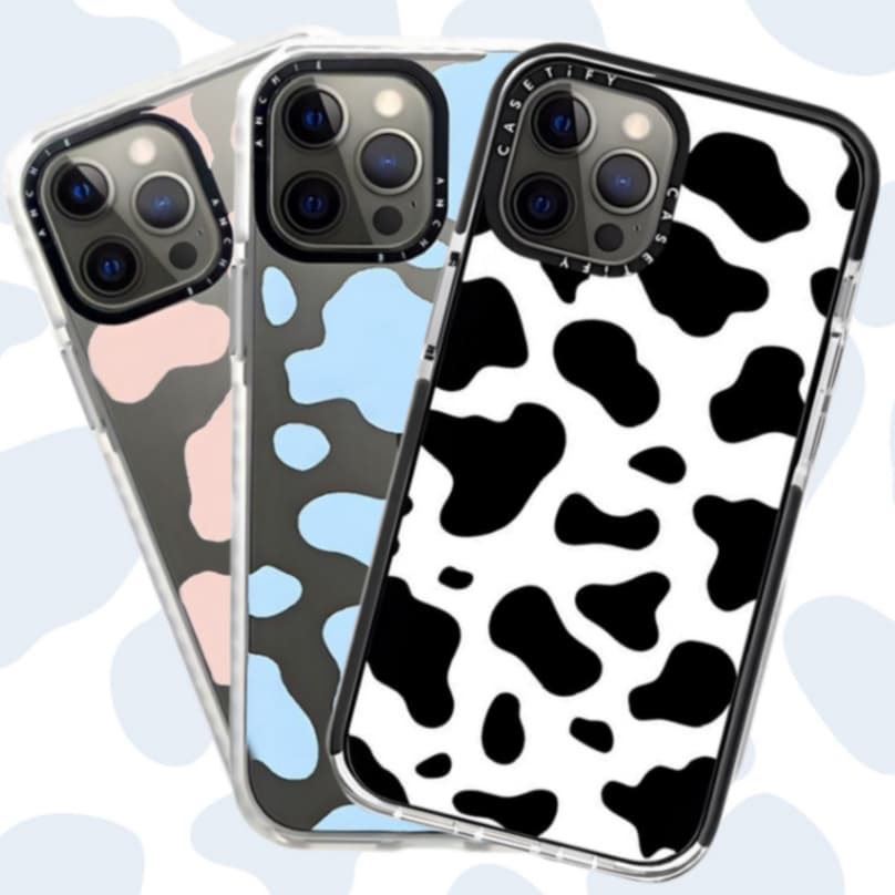 Capinha Vaquinha Tendencia Coreana Capa Manchas de Vaca Case IPhone X XR XS Max 7/8 Plus 11 12 Pro