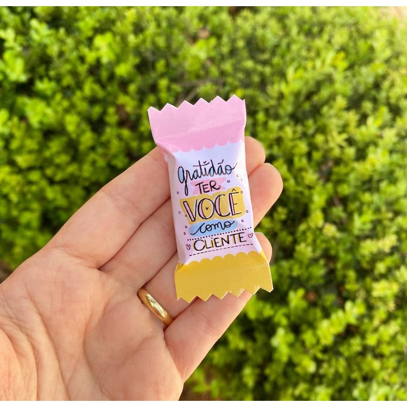 Adesivo para Balas Personalizadas Lembrancinhas Mimo brindes