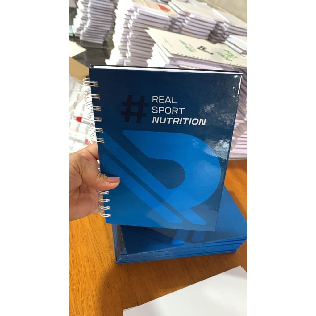 50 Caderno CAPA DURA personalizados  tam 15x21 laminação BOPP frente e verso