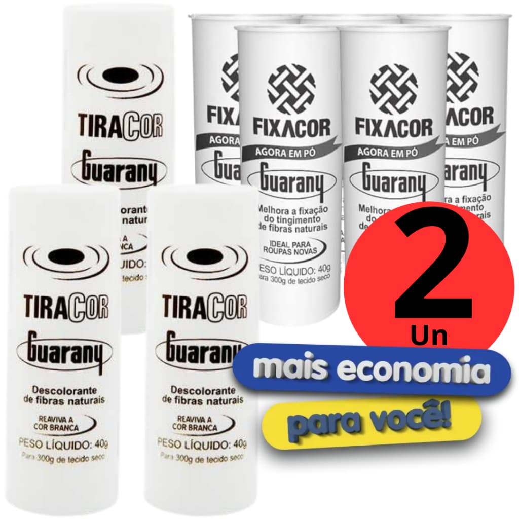 Kit 2 unidades Fixacor  ou Tiracor Para Roupa Guarany