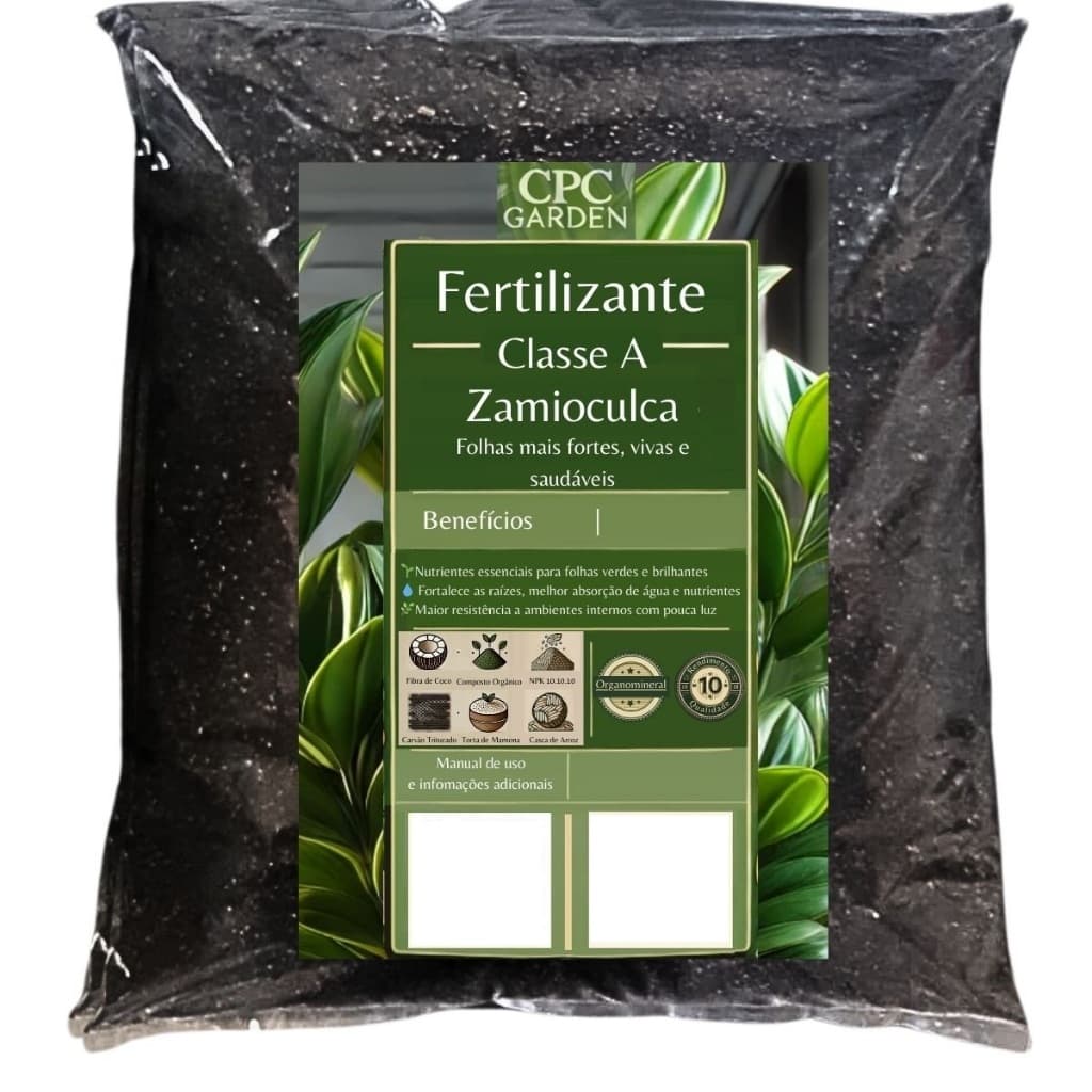 Fertilizante Organomineral Classe A CPC Garden Zamioculca