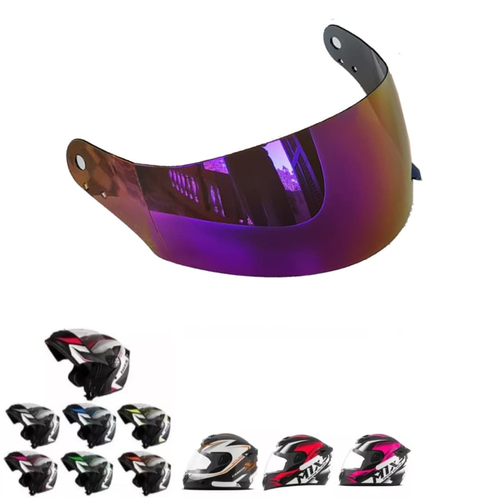 Viseira Capacete Mixs Cobra/gladiator/ Raptor Camaleão 2,2mm