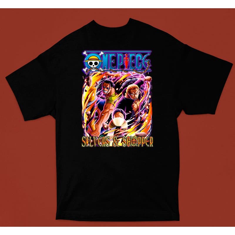 Camiseta One piece Silvers e Scopeer 100% Algodão Unissex