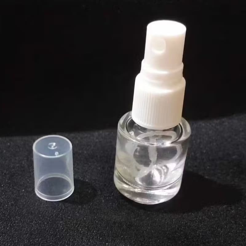 Kit 10 Mini Frasco Vidro 5ml com Tampa Válvula Spray Branca Para Perfume, Essência, Fragrância