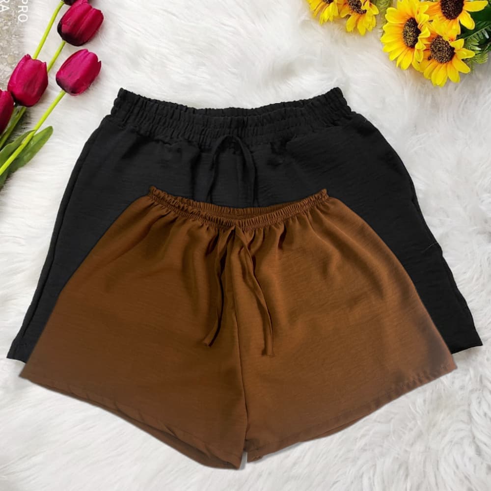 Kit 2 short duna Básico Leve Verão Short Duna Feminino