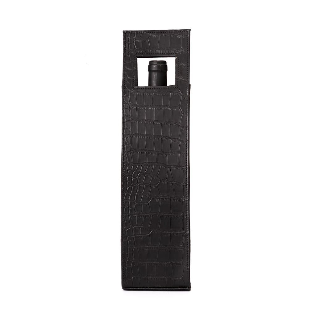 Wine Bag De Luxo - Porta Vinho 1 Garrafa Em Couro Sintético Vinho Espumante Champanhe Presente Elegante