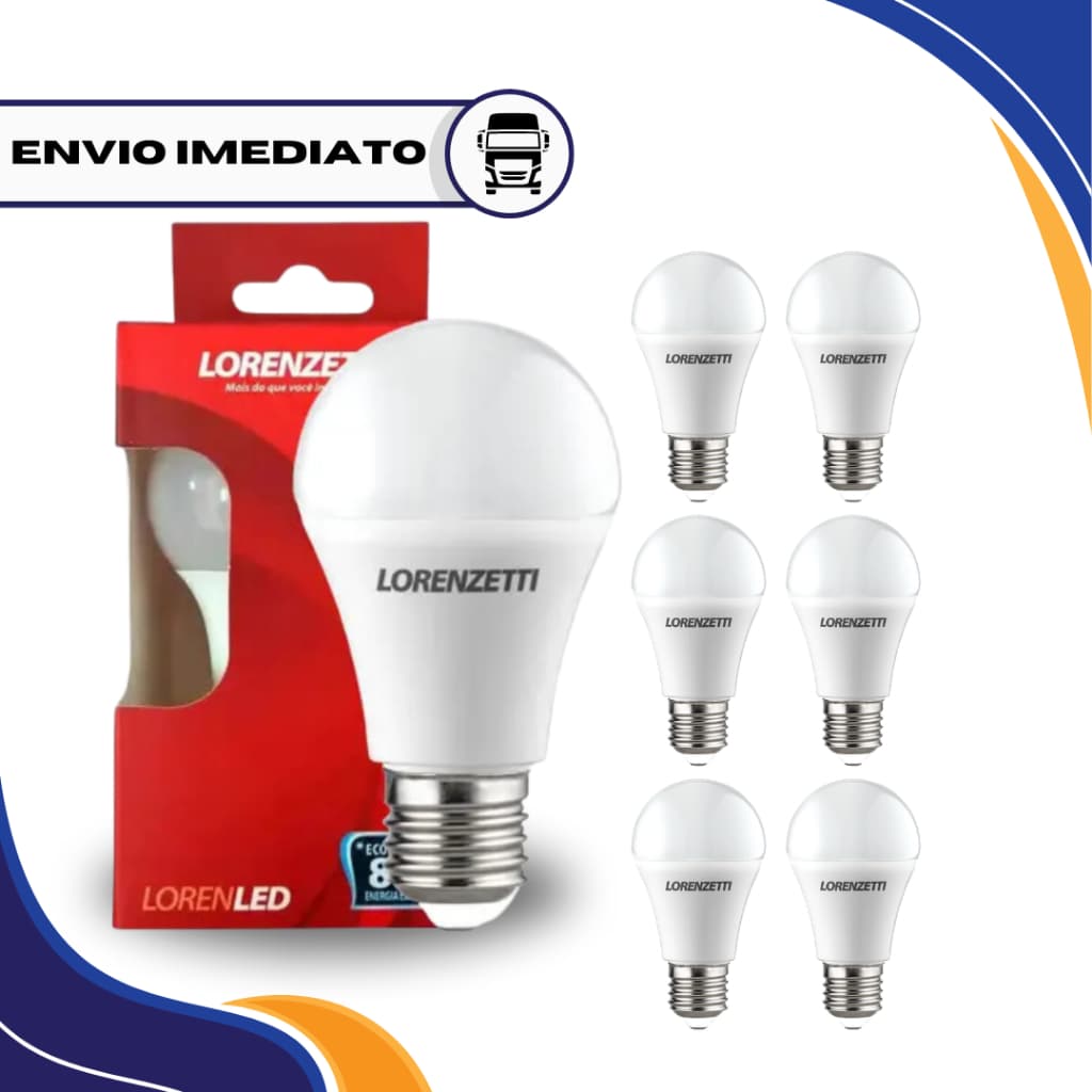 Lampada Led bulbo 9w 6500k Branco Frio