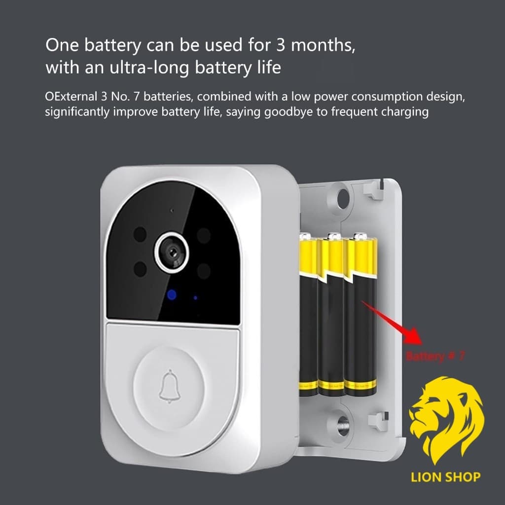 Campainha X12 Altomex Vídeo Inteligente Smart Wi-fi Sem Fio C/ Microfone Caixinha de Som