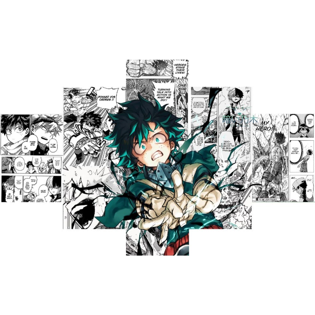 QUADRO DECORATICO MY HERO ACADEMIA BOKU NO HERO MIDORIYA